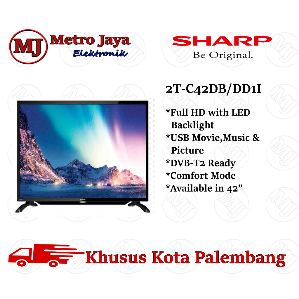 TV LED Sharp 2T-C42DD1i / 2T-C42BD1i 42 inch Digital TV Full HD
