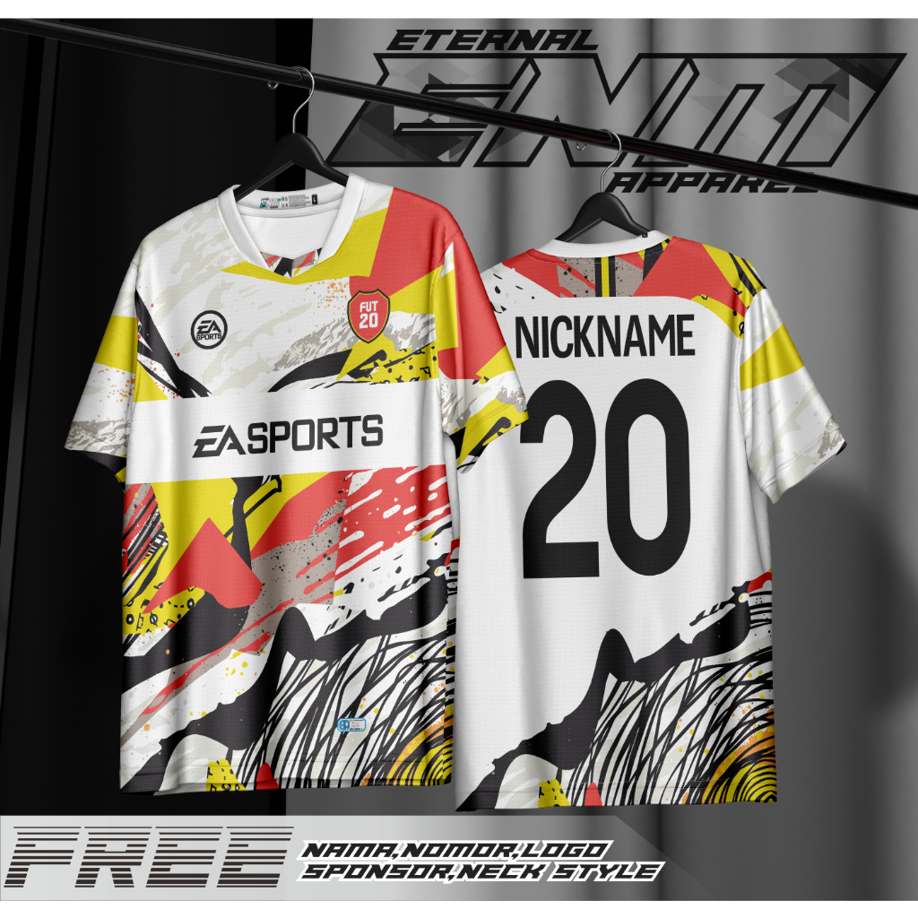 jersey futsal printing jersey FIFA 20 EDITION bola printing jersey volly printing (bisa satuan/grosi