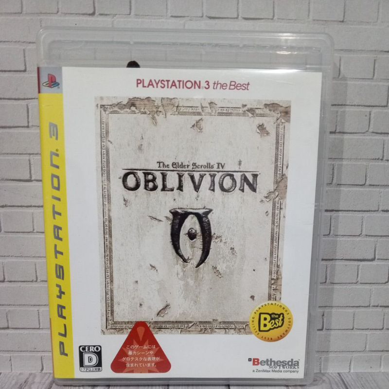 BD CD KASET ORIGINAL PS3 The Elder Scroll IV Oblivion Jpn Bahasa Jepang lengkap manual book