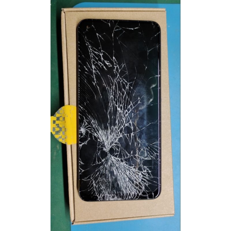 lcd realme 8 pro original copotan minus retak glass