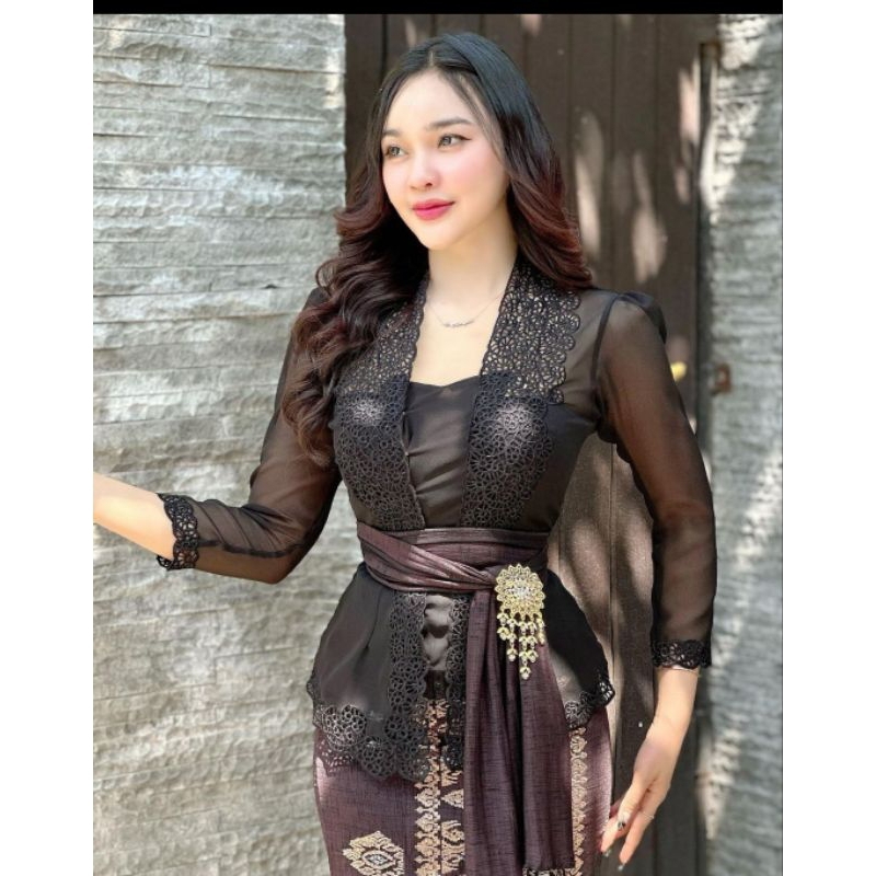 KEBAYA BORDIR BALI KEBAYA ENCIM TANGAN PANJANG