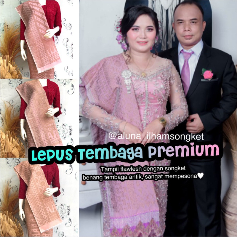 SONGKET LEPUS TEMBAGA PREMIUM ANEKA WARNA TERLARIS - ASLI TENUN ILHAM SONGKET PALEMBANG