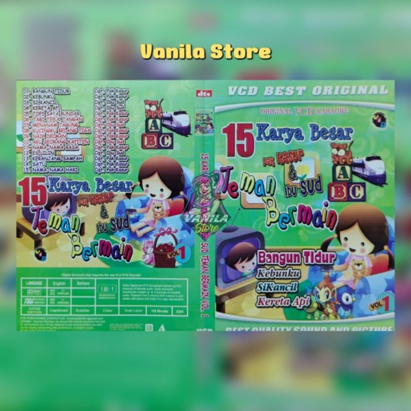 Kaset Video Musik Lagu Anak Anak Teman Bermain