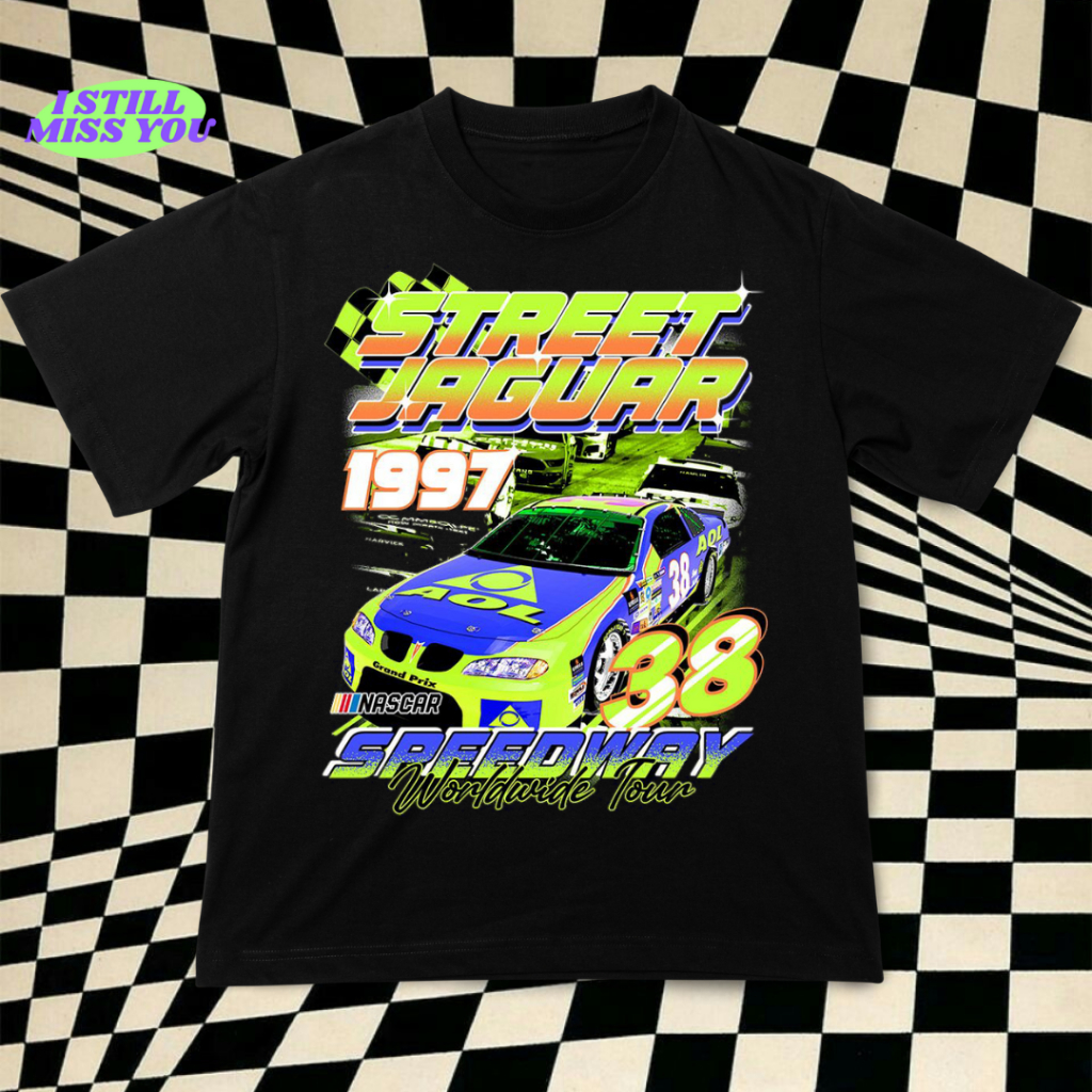 Kaos Nascar Street Jaguar 1997 | Kaos Nascar Vintage | Kaos Nascar Oversize | Kaos Vintage Oversize 