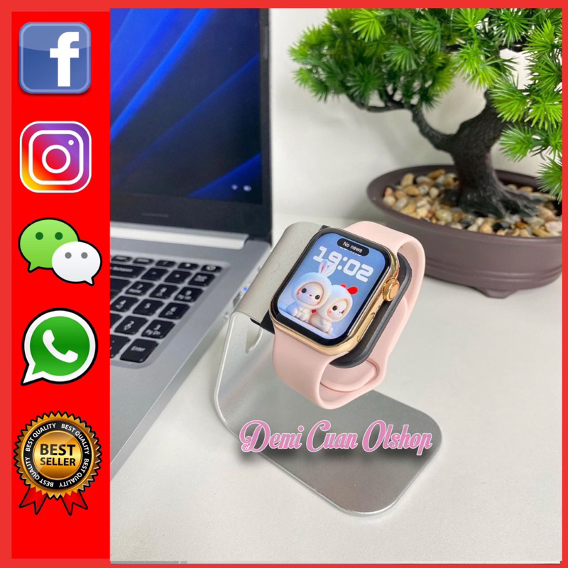 Jam Tangan Pintar Android Hp Bisa Whatsapp Layar Sentu Anti air Smart watch Pria Wanita Murah Elegan