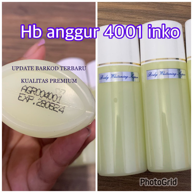 HB ANGGUR INKOPAD ORI / hb 004 ori /HB KLOBE ORI /Body Whitening Super/Hb Malam Dosting ✅  [ Garansi