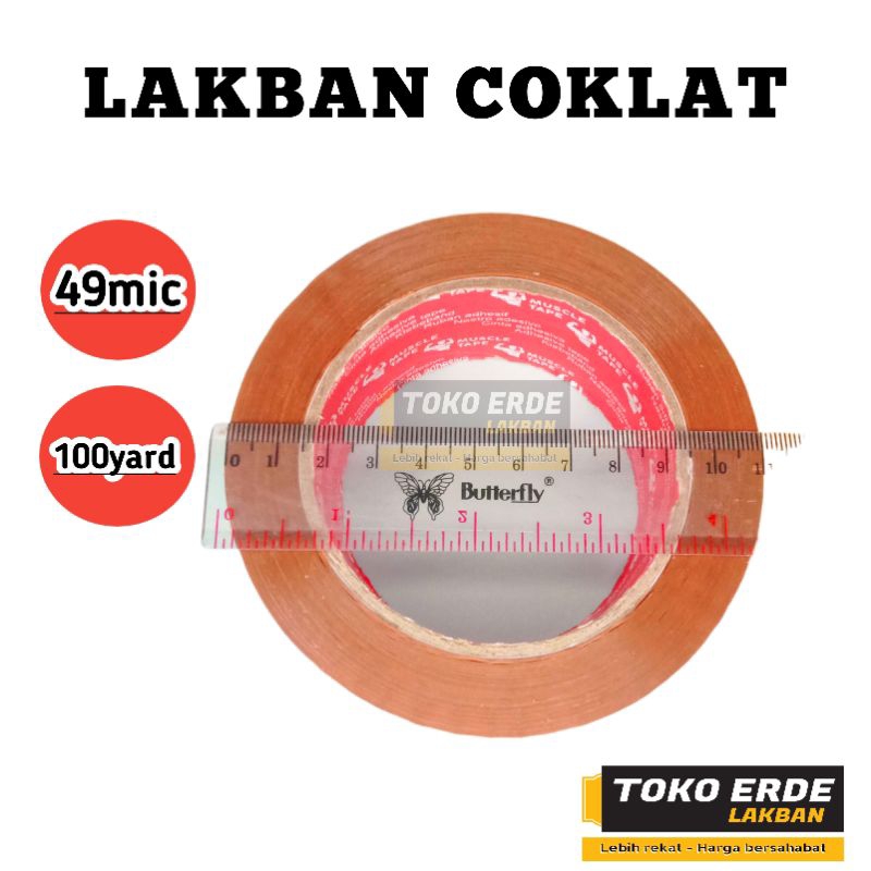 

Lakban MUSCLE tape Lakban Coklat 100yard 48mm bisa bayar ditempat