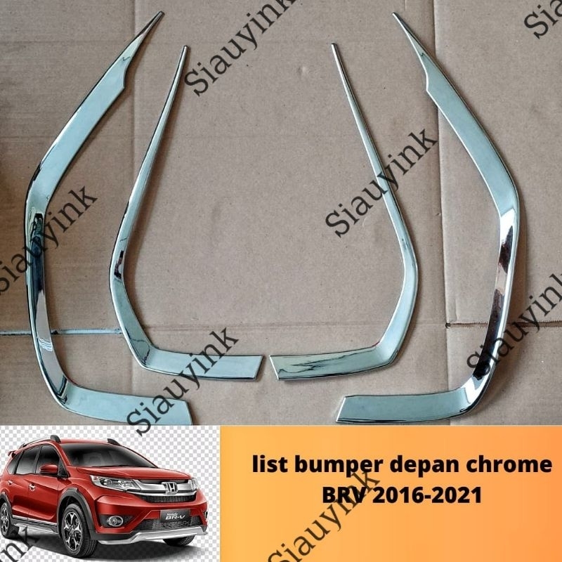 liat bumper depan BRV 2016 2018 2020 2021 Chrome