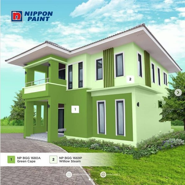 CAT TEMBOK INTERIOR DAN EKSTERIOR NIPPON PAINT - GREEN CAPE/BGG1680A