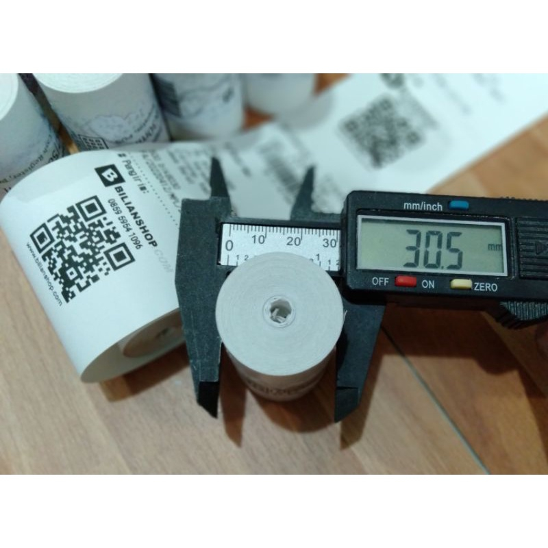 

Kertas 57x30 58x30 coreless struk kasir printer thermal zjiang eppos sanpidie mesin edc 10 roll