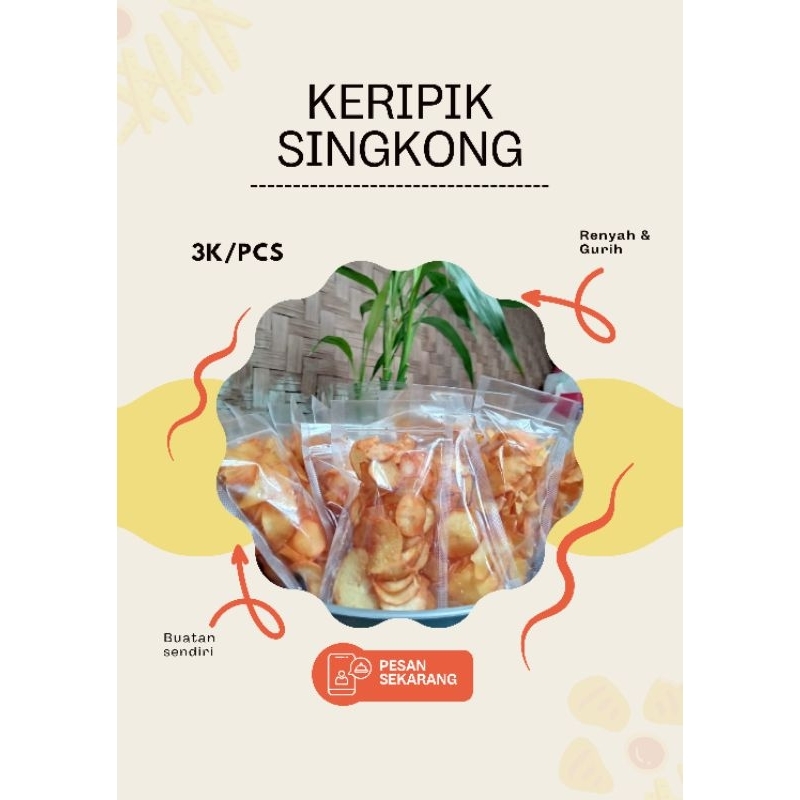 

Keripik singkong//Buatan rumahan//Enak dan gurih