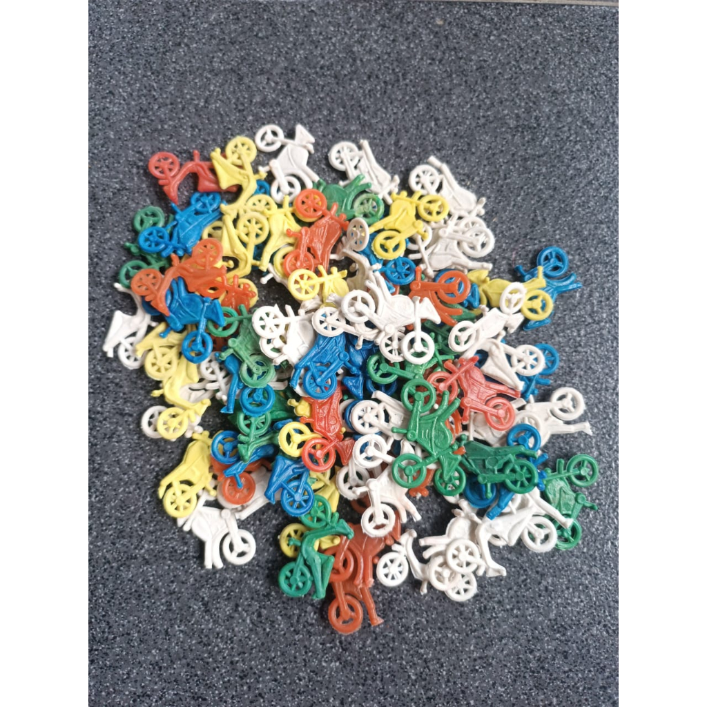 MAINAN MOTOR MOTORAN MINI PLASTIK 1 PAK ISI 100 PCS