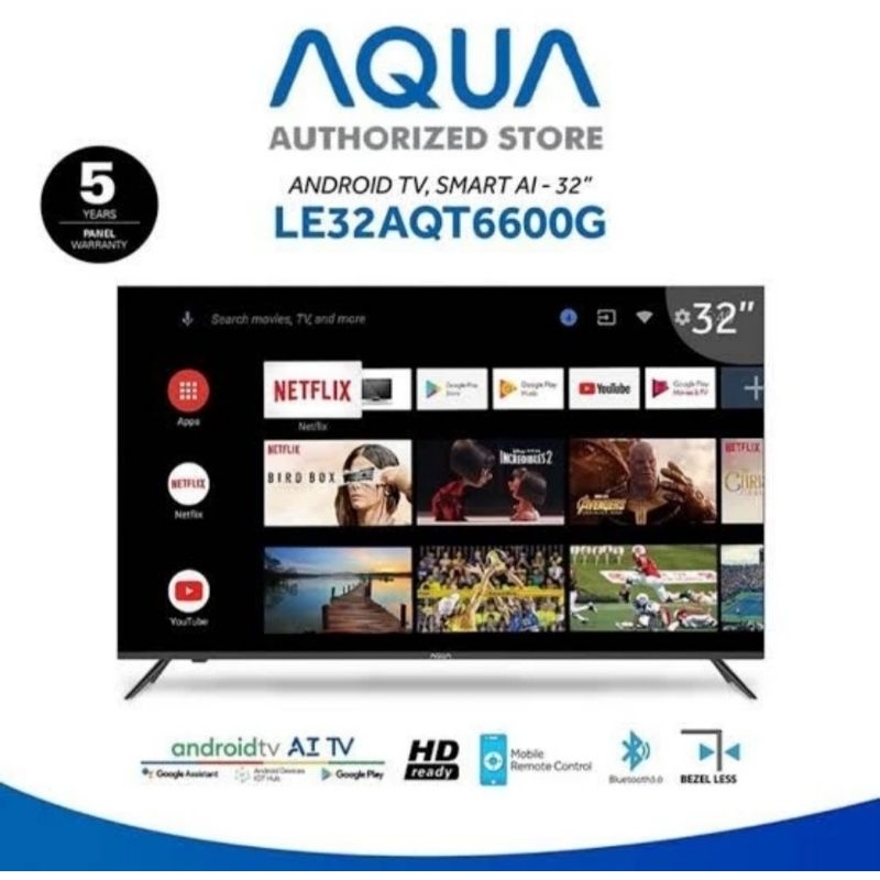 TV LED AQUA ANDROID TV 32INCH 32AQT6600G