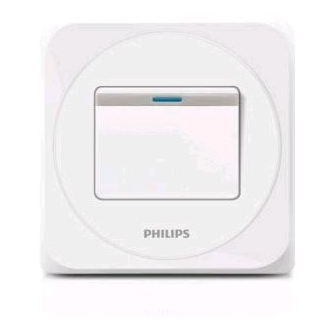 Saklar Engkel / Saklar Tunggal Putih - Philips Simply