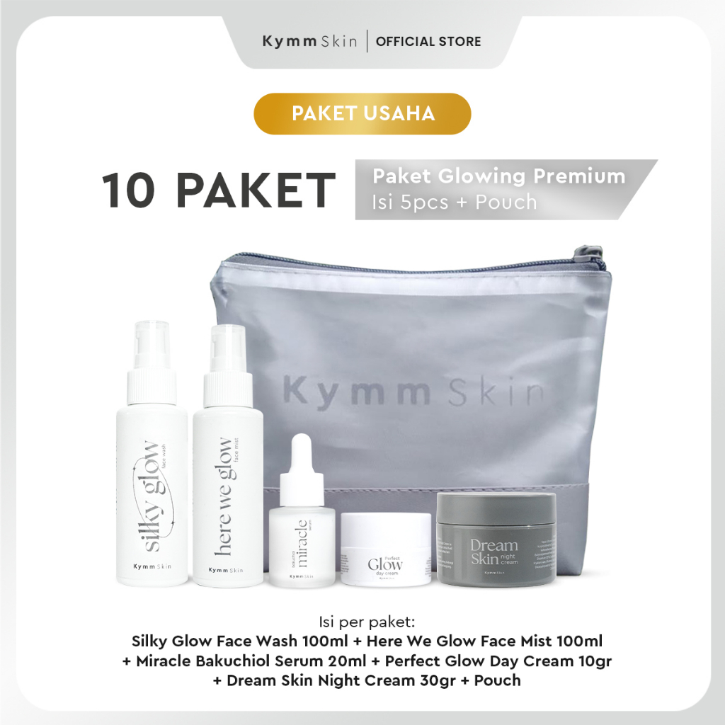 KYMM SKIN Paket Usaha/Paket Reseller [Paket Glowing Premium Lengkap by Kymm Skin]