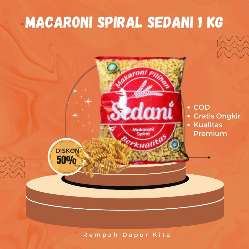 

MACARONI SEDANI PIPA DAN SPIRAL 1 KG