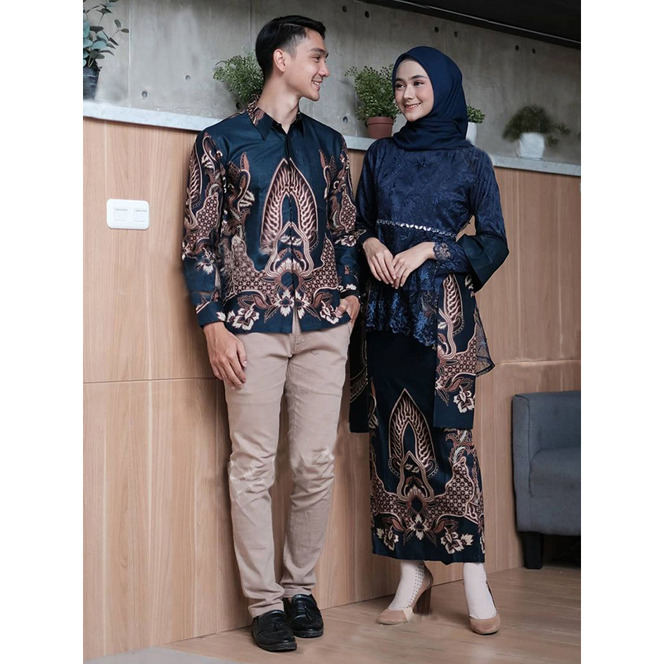 Batik Couple Kebaya kondangan Dress Kondangan Baju pesta Aulia ori Ndoro jowi DNT Garansi Termurah S