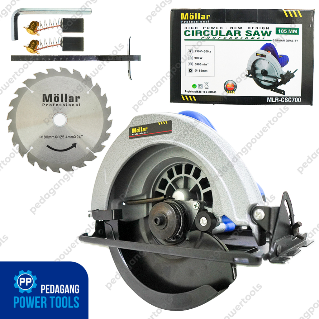 MOLLAR CSC700 CIRCULAR SAW MESIN GERGAJI LISTRIK POTONG KAYU TRIPLEK