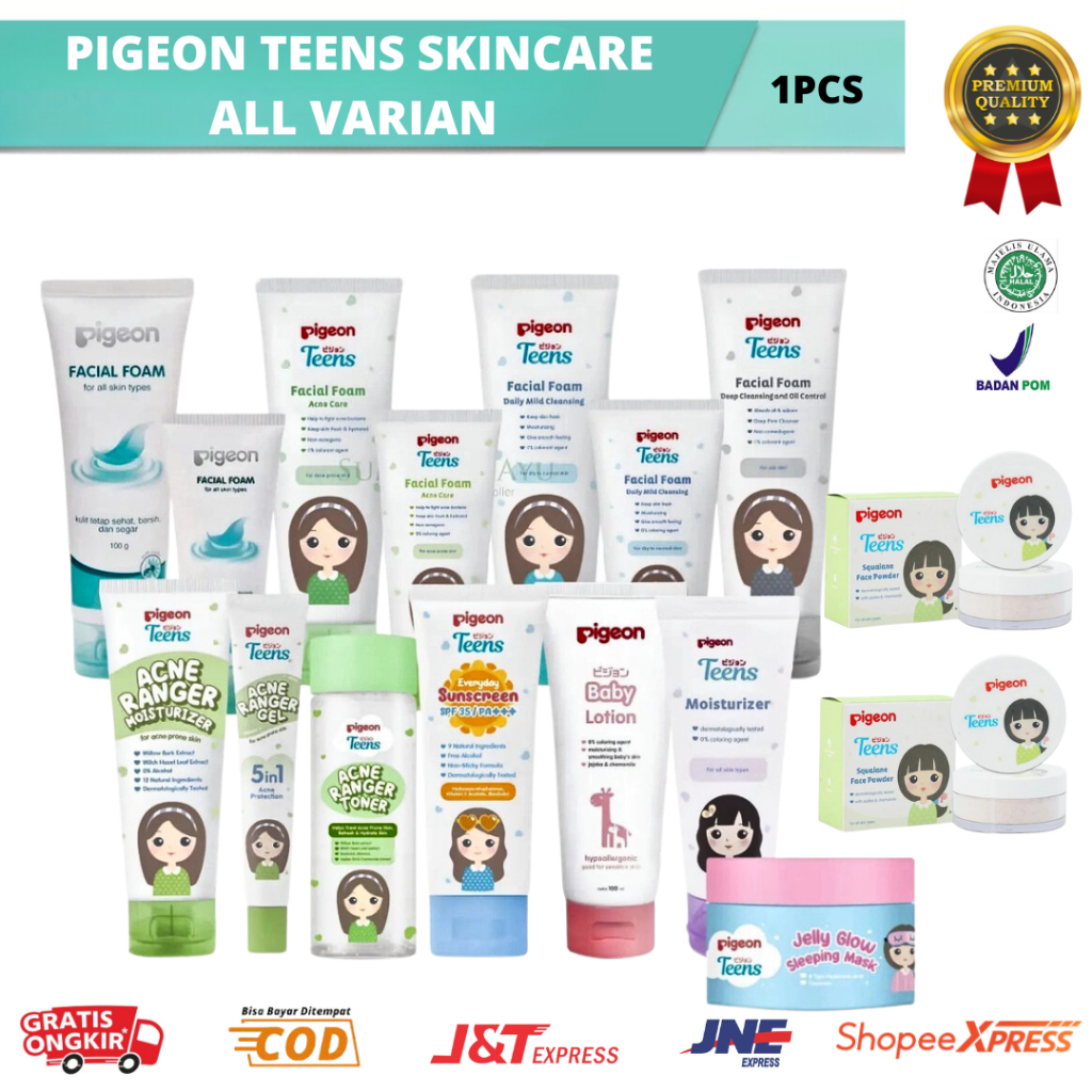𝗕𝗘𝗔𝗨𝗧𝗜𝗘𝗦 - Skincare Anak Remaja / Pigeon Sunscreen Anak Pigeon Skincare All Varian / Sabun Cuci Muka