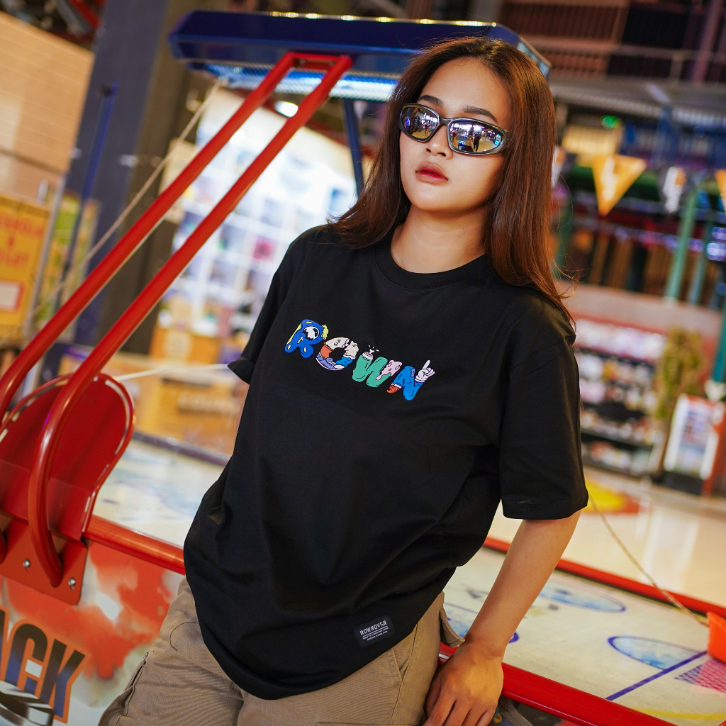 Rown Division Official T-shirt Black - Rowndvsn Kaos Alexi Hitam