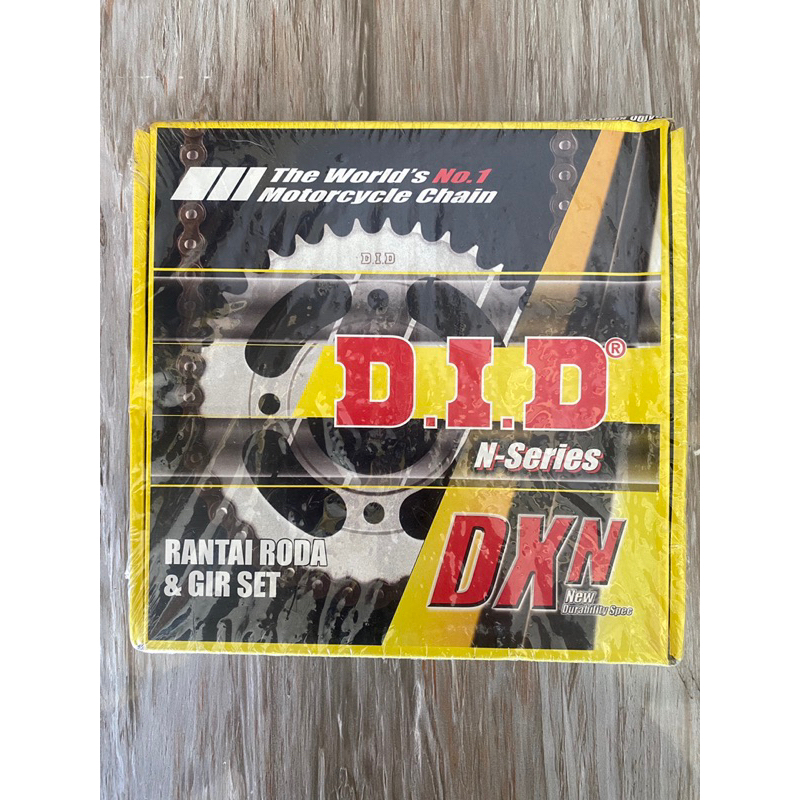 Paket Gir Gear Set Rantai Roda DID Jupiter Z1 ukuran Gear 13T 41T Rantai 428 panjang 104