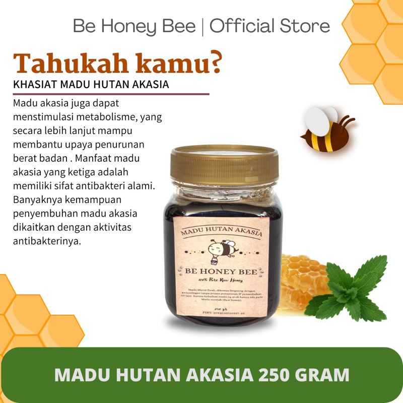 

Be Honey Bee Madu hutan akasia asli 200ml