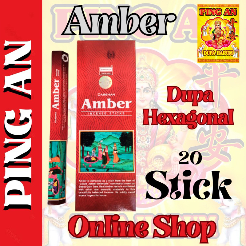 Dupa Hio Hexa India Darshan “AMBER” Kotak