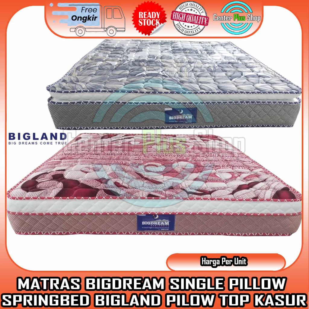 [Kargo] BIGLAND SPRINGBED BIGDREAM PRO LASTIC PILLOWTOP MATRAS MATERAS BIG DREAM SPRING BED PILLOW T