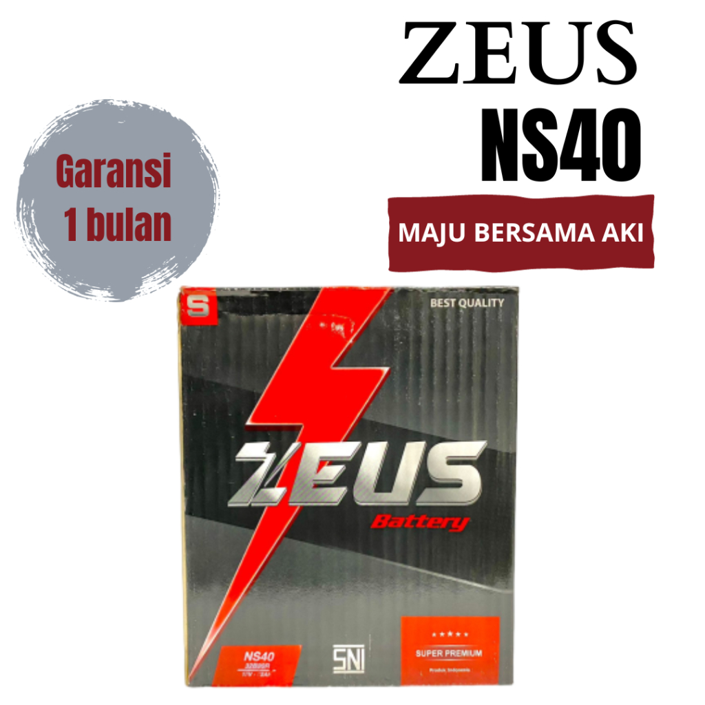 Aki Mobil Suzuki Carry Series + Carry Futura + Zeus NS40 Accu Basah