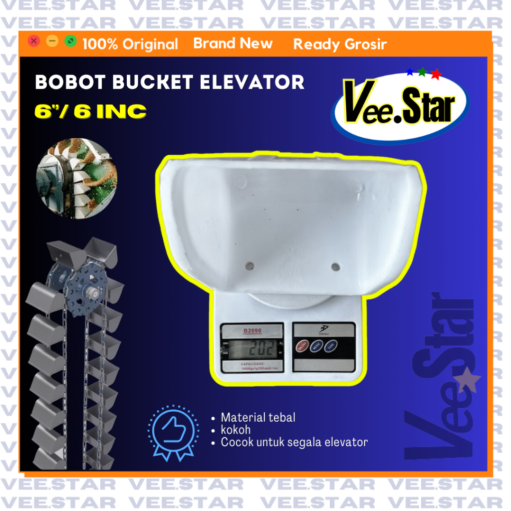 Bucket Elevator 6 inch / Bucket Elevator 6 Inci / Cintungan 6" Murah