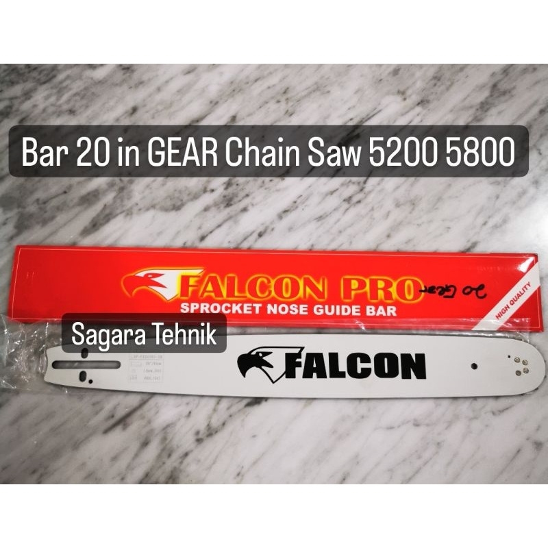 Guide Bar 20 GEAR Chain Saw kecil 5200 51 cm 20in