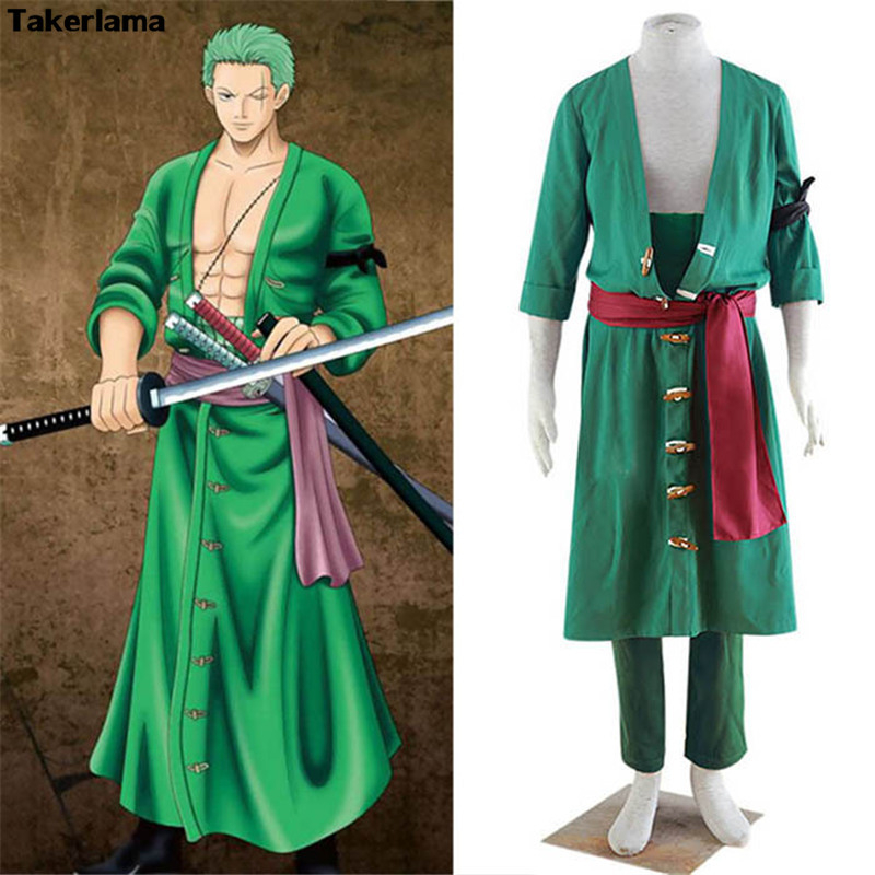 Kostum Cosplay Roronoa Zoro One Piece Costume Karnaval Parade Festival Kostum