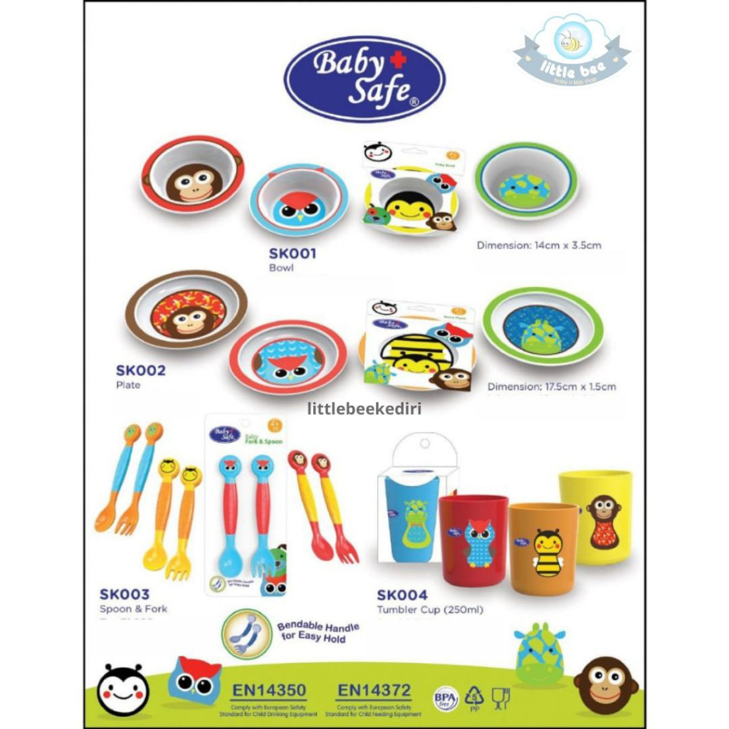 Baby Safe Peralatan Makan Bayi / Baby Safe Tempat Makan Bayi