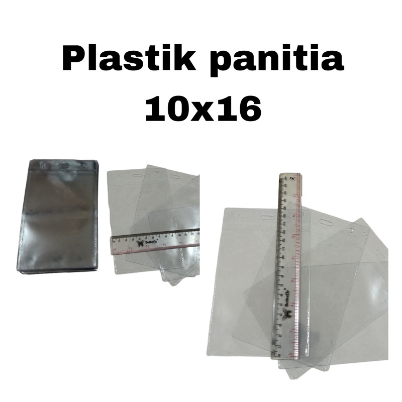 

100pcs plastik panitia id card / plastik kartu panitia nametag