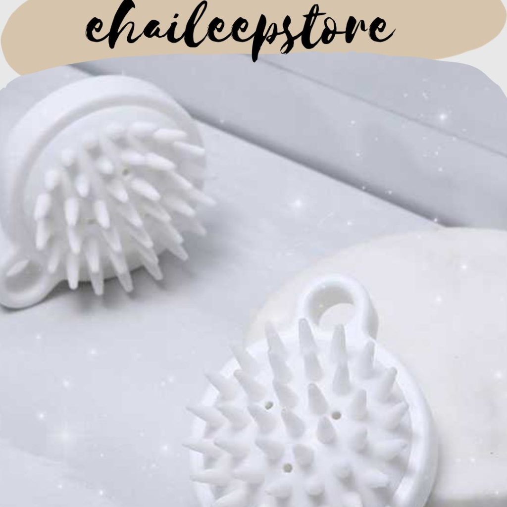 PROMO SPESIAL|SISIR KERAMAS / SISIR CUCI RAMBUT|Sisir Keramas Silikon / Sisir Mandi Salon Bulat Puti