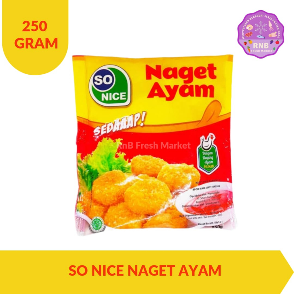 

So Nice Naget Ayam 250 Gram
