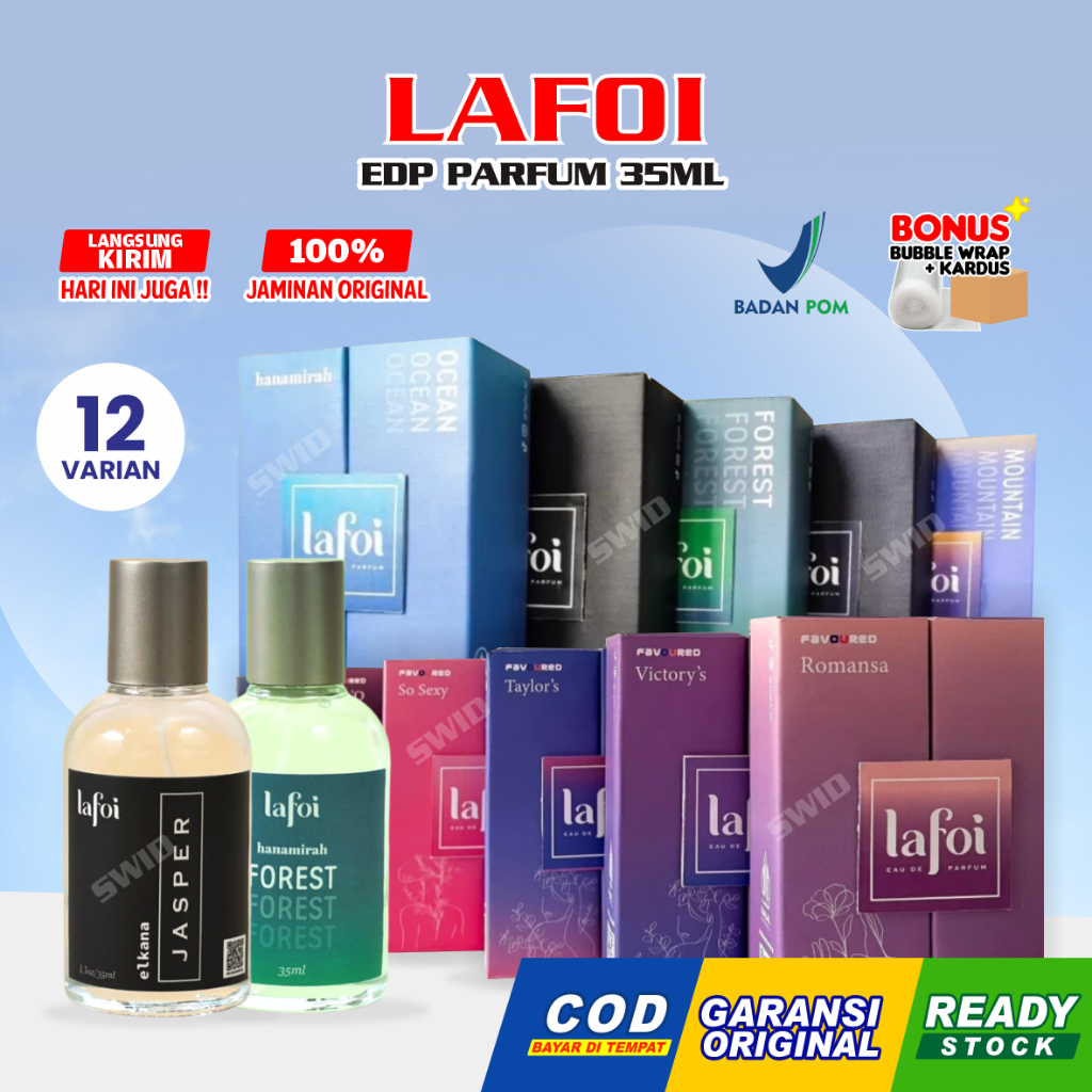 Lafoi Parfume 35ml EDP | Parfum Wanita Pria Ori Premium Tahan Lama