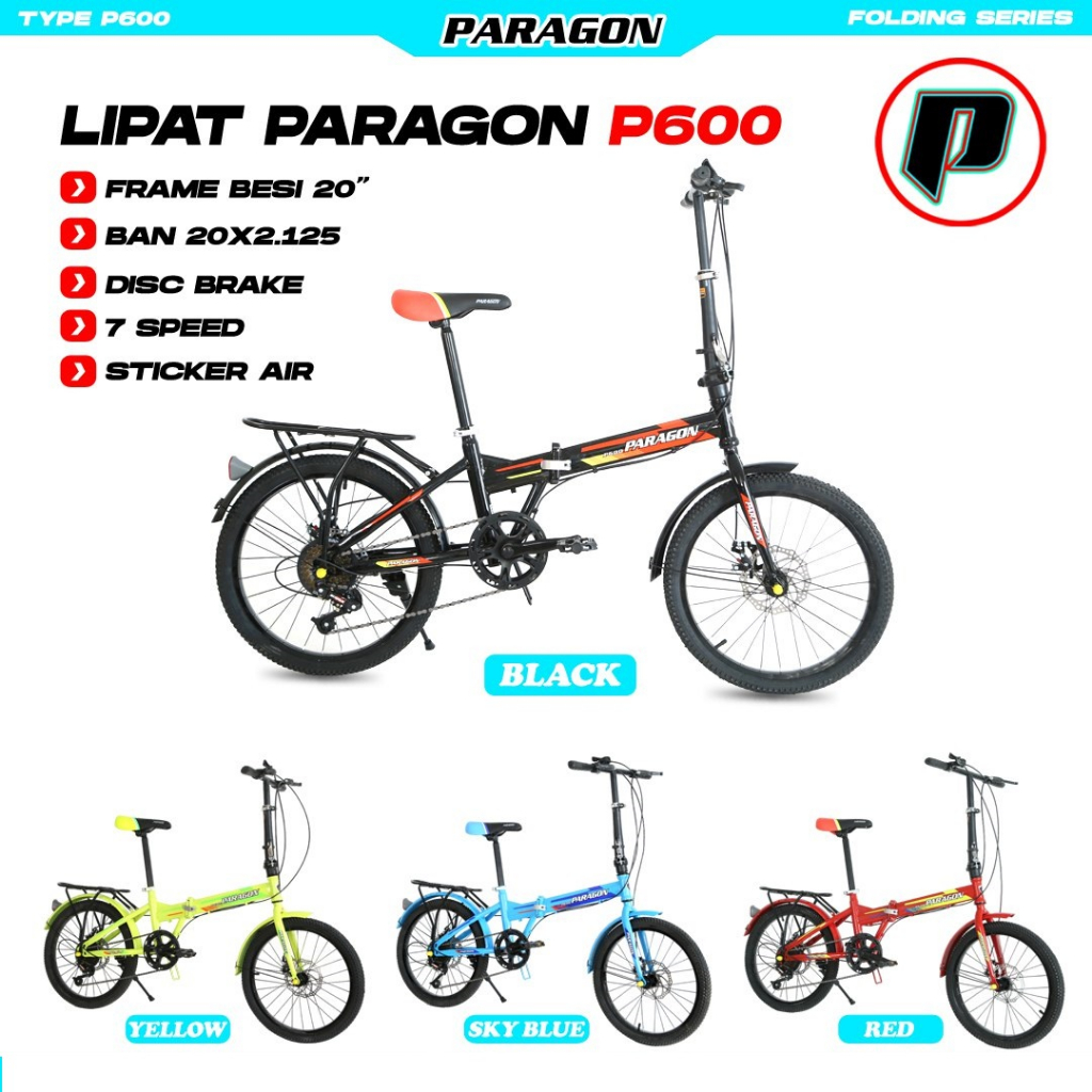 sepeda lipat 20 paragon p 600