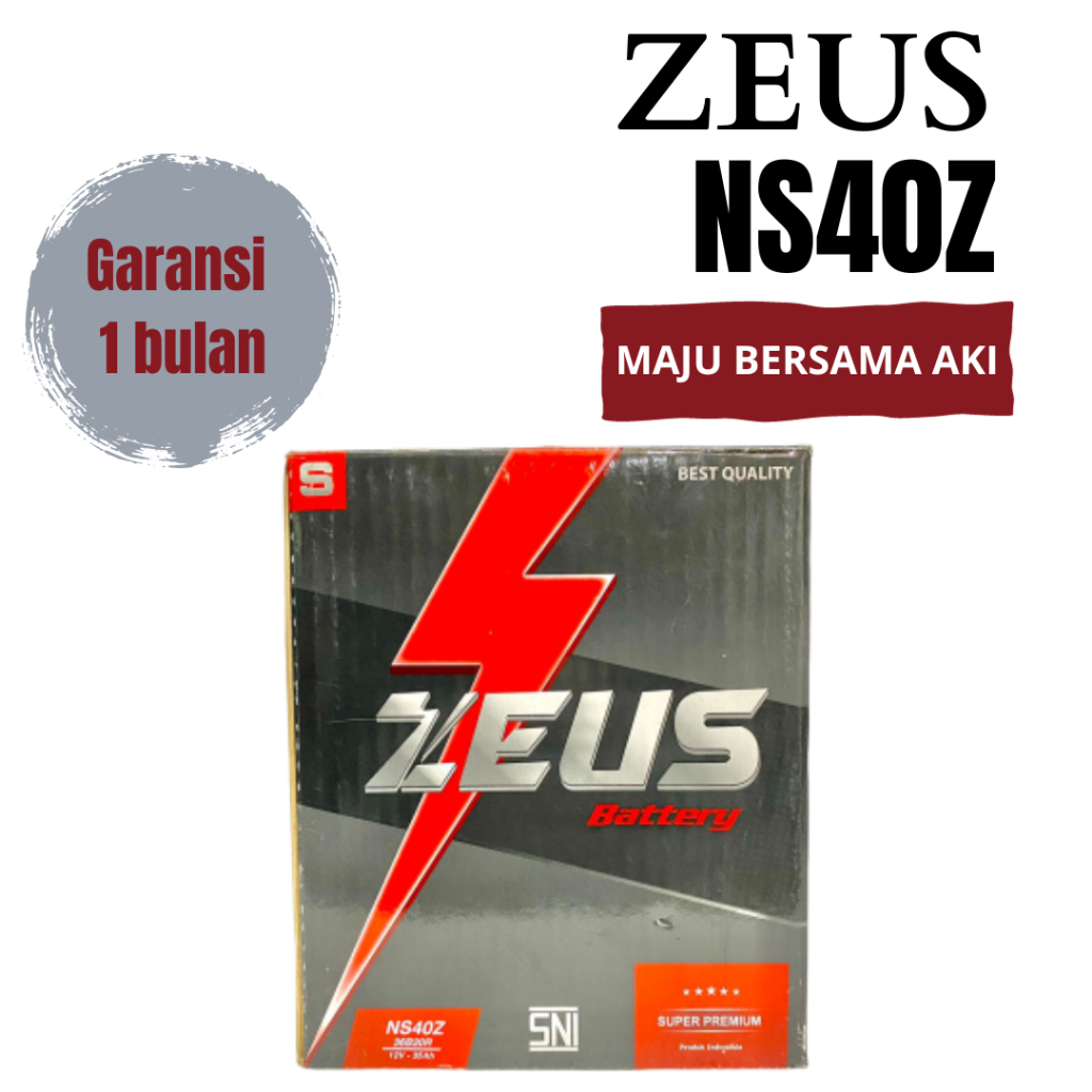 Aki Mobil Mitsubishi + Pick Up L300 + Lancer + Zeus NS40Z Accu Basah