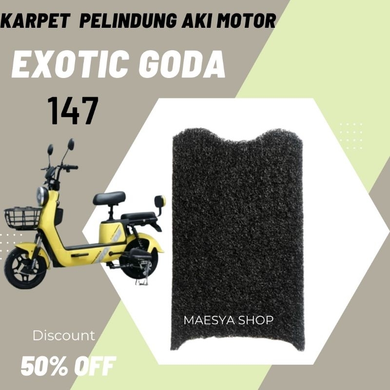 Alas kaki Karpet sepeda motor listrik GODA 147 Golden Tiger