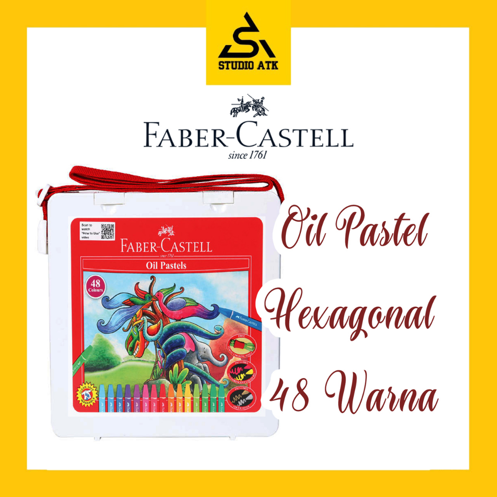 

Crayon Faber Castell Oil Pastel Hexagonal 48 Warna
