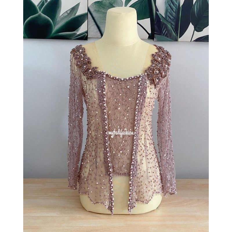 kebaya kutu baru modern lamaran pesta padu payetan / manik manik
