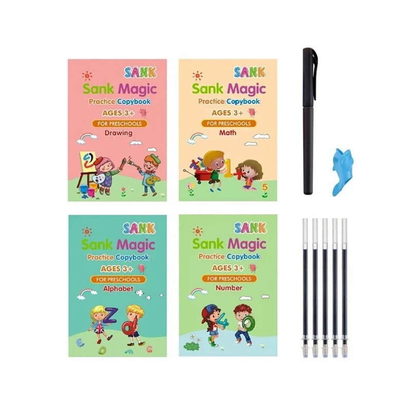 

Sank Magic Practice Book / Buku Belajar Menulis Alphabet dan Angka untuk Anak-anak