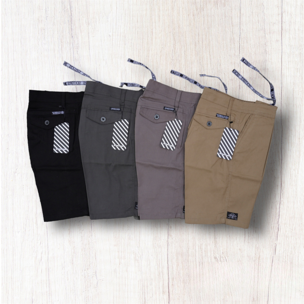 Celana Pendek Paspol Pria Dewasa Kain Twill Stretch Premium