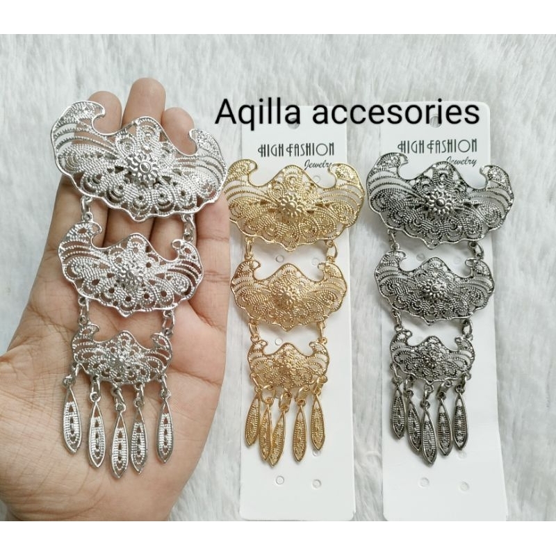 Bros kebaya mewah / Bros kutu baru / kalung Bros kebaya / kalung Bros kutubaru / kalung Bros susun /