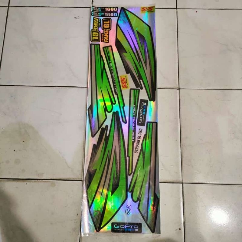 Striping Variasi Honda Gl Pro Hologram lis Variasi Honda Gl Pro Hologram