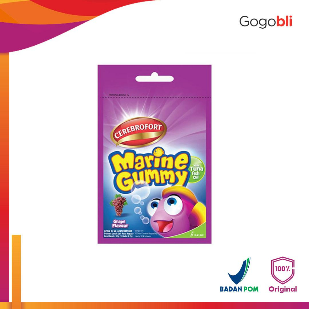 Cerebrofort Marine Gummy Anggur Sachet 10 Gummy