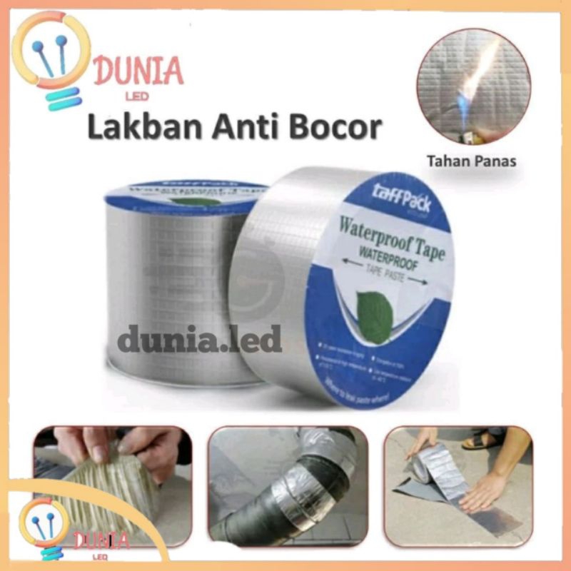 Lakban Anti Bocor Lebar 5 Cm & 10 Cm Panjang 5 Meter Lem Anti Bocor Alumunium Foil