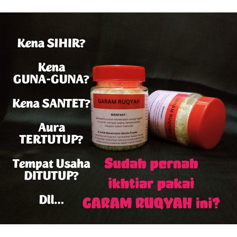 

Garam Ruqyah | Garam Asmak | Penetralisir | Untuk Ruqyah Mandiri 150gr