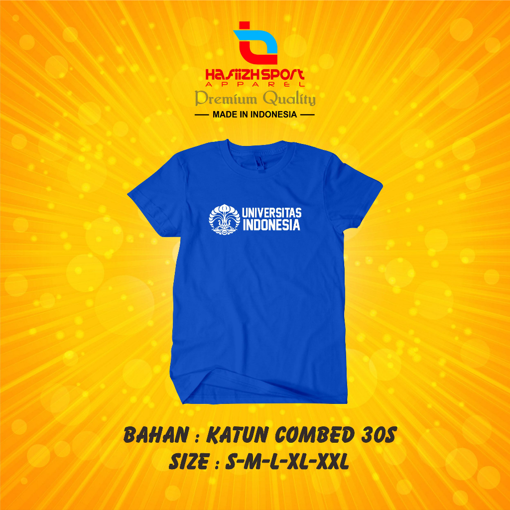 KAOS BAJU UI UNIVERSITAS INDONESIA V.3 PREMIUM